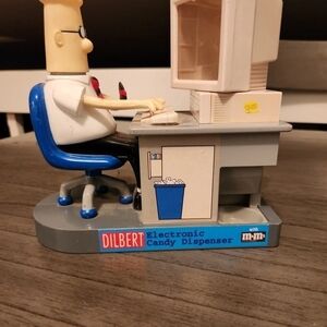 Candy Dispenser with M&M - Blue and Gray